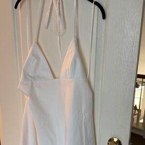 Zara White Halter Dress